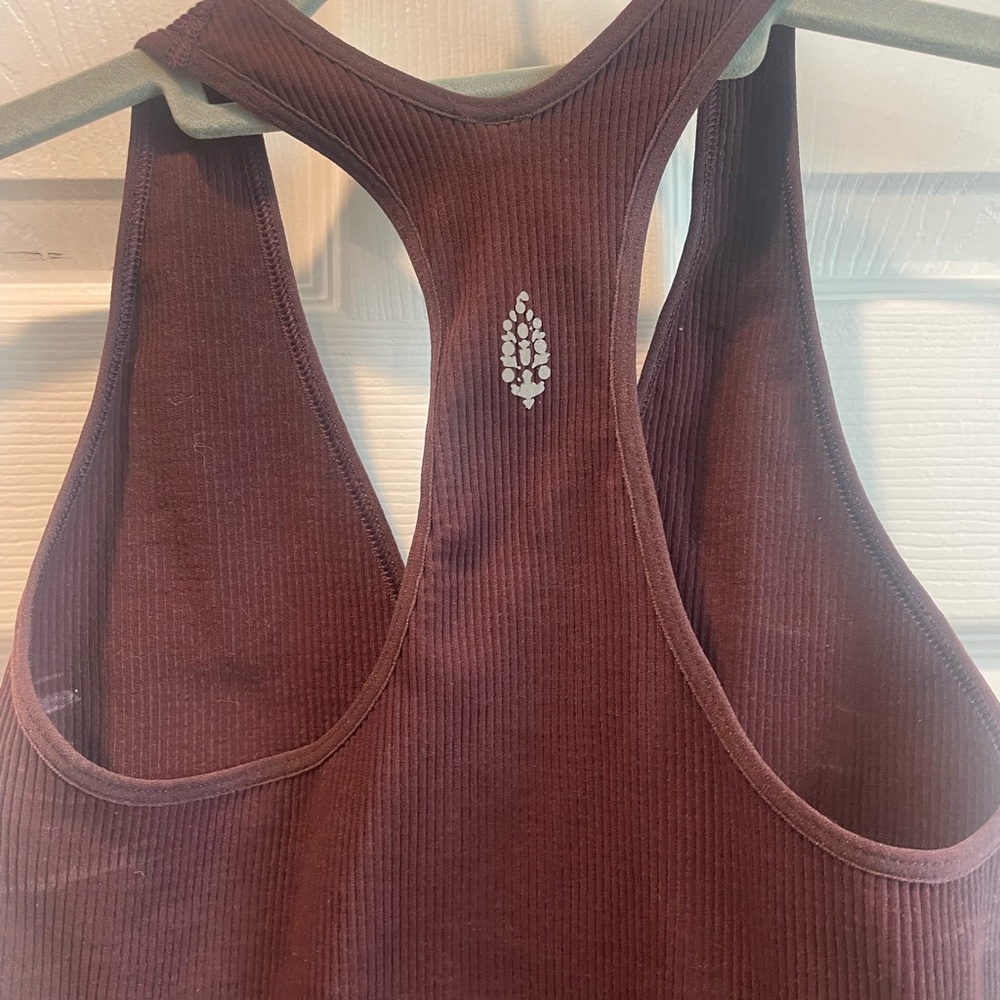 Free People Movement Maroon Razorback Bra Top - Picture 5 of 7